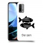 דגים כיסוי מגן קשיח בעיצוב אישי עם השם שלך ל Xiaomi Redmi 9T יחידה אחת סקרין מובייל