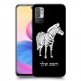 זברה כיסוי מגן קשיח בעיצוב אישי עם השם שלך ל Xiaomi Redmi Note 10 5G יחידה אחת סקרין מובייל