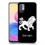 אריה כיסוי מגן קשיח בעיצוב אישי עם השם שלך ל Xiaomi Redmi Note 10 5G יחידה אחת סקרין מובייל