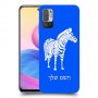 זברה כיסוי מגן קשיח בעיצוב אישי עם השם שלך ל Xiaomi Redmi Note 10 5G יחידה אחת סקרין מובייל