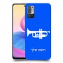 חצוצרה כיסוי מגן קשיח בעיצוב אישי עם השם שלך ל Xiaomi Redmi Note 10 5G יחידה אחת סקרין מובייל