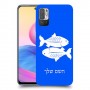 דגים כיסוי מגן קשיח בעיצוב אישי עם השם שלך ל Xiaomi Redmi Note 10 5G יחידה אחת סקרין מובייל