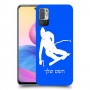 סקִי כיסוי מגן קשיח בעיצוב אישי עם השם שלך ל Xiaomi Redmi Note 10 5G יחידה אחת סקרין מובייל