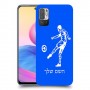 שחקן כדורגל כיסוי מגן קשיח בעיצוב אישי עם השם שלך ל Xiaomi Redmi Note 10 5G יחידה אחת סקרין מובייל