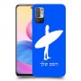גלישה כיסוי מגן קשיח בעיצוב אישי עם השם שלך ל Xiaomi Redmi Note 10 5G יחידה אחת סקרין מובייל