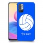כדורעף - כדור כיסוי מגן קשיח בעיצוב אישי עם השם שלך ל Xiaomi Redmi Note 10 5G יחידה אחת סקרין מובייל