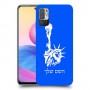 פסל החירות כיסוי מגן קשיח בעיצוב אישי עם השם שלך ל Xiaomi Redmi Note 10 5G יחידה אחת סקרין מובייל