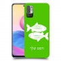 דגים כיסוי מגן קשיח בעיצוב אישי עם השם שלך ל Xiaomi Redmi Note 10 5G יחידה אחת סקרין מובייל