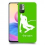 סקִי כיסוי מגן קשיח בעיצוב אישי עם השם שלך ל Xiaomi Redmi Note 10 5G יחידה אחת סקרין מובייל