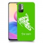 אופנוע שלג כיסוי מגן קשיח בעיצוב אישי עם השם שלך ל Xiaomi Redmi Note 10 5G יחידה אחת סקרין מובייל