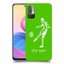 שחקן כדורגל כיסוי מגן קשיח בעיצוב אישי עם השם שלך ל Xiaomi Redmi Note 10 5G יחידה אחת סקרין מובייל