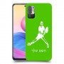 שחקן טניס כיסוי מגן קשיח בעיצוב אישי עם השם שלך ל Xiaomi Redmi Note 10 5G יחידה אחת סקרין מובייל