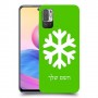 שלג כיסוי מגן קשיח בעיצוב אישי עם השם שלך ל Xiaomi Redmi Note 10 5G יחידה אחת סקרין מובייל