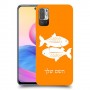 דגים כיסוי מגן קשיח בעיצוב אישי עם השם שלך ל Xiaomi Redmi Note 10 5G יחידה אחת סקרין מובייל