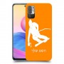 סקִי כיסוי מגן קשיח בעיצוב אישי עם השם שלך ל Xiaomi Redmi Note 10 5G יחידה אחת סקרין מובייל