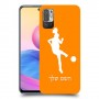 כדורגל - אישה כיסוי מגן קשיח בעיצוב אישי עם השם שלך ל Xiaomi Redmi Note 10 5G יחידה אחת סקרין מובייל