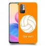 כדורעף - כדור כיסוי מגן קשיח בעיצוב אישי עם השם שלך ל Xiaomi Redmi Note 10 5G יחידה אחת סקרין מובייל