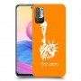 פסל החירות כיסוי מגן קשיח בעיצוב אישי עם השם שלך ל Xiaomi Redmi Note 10 5G יחידה אחת סקרין מובייל