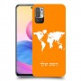 מפת העולם כיסוי מגן קשיח בעיצוב אישי עם השם שלך ל Xiaomi Redmi Note 10 5G יחידה אחת סקרין מובייל