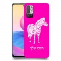 זברה כיסוי מגן קשיח בעיצוב אישי עם השם שלך ל Xiaomi Redmi Note 10 5G יחידה אחת סקרין מובייל