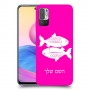 דגים כיסוי מגן קשיח בעיצוב אישי עם השם שלך ל Xiaomi Redmi Note 10 5G יחידה אחת סקרין מובייל