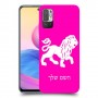 אריה כיסוי מגן קשיח בעיצוב אישי עם השם שלך ל Xiaomi Redmi Note 10 5G יחידה אחת סקרין מובייל