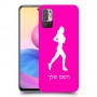 ג'וגלין - אישה כיסוי מגן קשיח בעיצוב אישי עם השם שלך ל Xiaomi Redmi Note 10 5G יחידה אחת סקרין מובייל