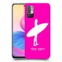 גלישה כיסוי מגן קשיח בעיצוב אישי עם השם שלך ל Xiaomi Redmi Note 10 5G יחידה אחת סקרין מובייל