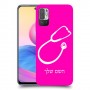 רופא סטטוסקופ כיסוי מגן קשיח בעיצוב אישי עם השם שלך ל Xiaomi Redmi Note 10 5G יחידה אחת סקרין מובייל