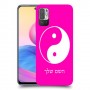 סמל יינג יאנג - סין כיסוי מגן קשיח בעיצוב אישי עם השם שלך ל Xiaomi Redmi Note 10 5G יחידה אחת סקרין מובייל