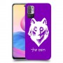 זאב כיסוי מגן קשיח בעיצוב אישי עם השם שלך ל Xiaomi Redmi Note 10 5G יחידה אחת סקרין מובייל