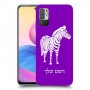 זברה כיסוי מגן קשיח בעיצוב אישי עם השם שלך ל Xiaomi Redmi Note 10 5G יחידה אחת סקרין מובייל