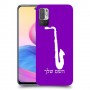 סקספון כיסוי מגן קשיח בעיצוב אישי עם השם שלך ל Xiaomi Redmi Note 10 5G יחידה אחת סקרין מובייל