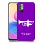 חצוצרה כיסוי מגן קשיח בעיצוב אישי עם השם שלך ל Xiaomi Redmi Note 10 5G יחידה אחת סקרין מובייל