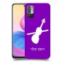 כינור כיסוי מגן קשיח בעיצוב אישי עם השם שלך ל Xiaomi Redmi Note 10 5G יחידה אחת סקרין מובייל