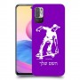 ילד סקייטבורד כיסוי מגן קשיח בעיצוב אישי עם השם שלך ל Xiaomi Redmi Note 10 5G יחידה אחת סקרין מובייל