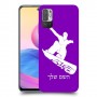 סנובורד כיסוי מגן קשיח בעיצוב אישי עם השם שלך ל Xiaomi Redmi Note 10 5G יחידה אחת סקרין מובייל