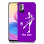שחקן כדורגל כיסוי מגן קשיח בעיצוב אישי עם השם שלך ל Xiaomi Redmi Note 10 5G יחידה אחת סקרין מובייל