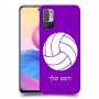 כדורעף - כדור כיסוי מגן קשיח בעיצוב אישי עם השם שלך ל Xiaomi Redmi Note 10 5G יחידה אחת סקרין מובייל