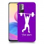 הרמת משקולות כיסוי מגן קשיח בעיצוב אישי עם השם שלך ל Xiaomi Redmi Note 10 5G יחידה אחת סקרין מובייל