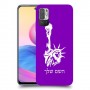 פסל החירות כיסוי מגן קשיח בעיצוב אישי עם השם שלך ל Xiaomi Redmi Note 10 5G יחידה אחת סקרין מובייל