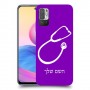 רופא סטטוסקופ כיסוי מגן קשיח בעיצוב אישי עם השם שלך ל Xiaomi Redmi Note 10 5G יחידה אחת סקרין מובייל