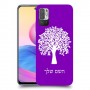עץ כיסוי מגן קשיח בעיצוב אישי עם השם שלך ל Xiaomi Redmi Note 10 5G יחידה אחת סקרין מובייל