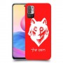 זאב כיסוי מגן קשיח בעיצוב אישי עם השם שלך ל Xiaomi Redmi Note 10 5G יחידה אחת סקרין מובייל
