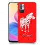 זברה כיסוי מגן קשיח בעיצוב אישי עם השם שלך ל Xiaomi Redmi Note 10 5G יחידה אחת סקרין מובייל