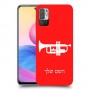 חצוצרה כיסוי מגן קשיח בעיצוב אישי עם השם שלך ל Xiaomi Redmi Note 10 5G יחידה אחת סקרין מובייל