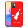 כינור כיסוי מגן קשיח בעיצוב אישי עם השם שלך ל Xiaomi Redmi Note 10 5G יחידה אחת סקרין מובייל