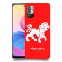 אריה כיסוי מגן קשיח בעיצוב אישי עם השם שלך ל Xiaomi Redmi Note 10 5G יחידה אחת סקרין מובייל