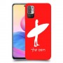 גלישה כיסוי מגן קשיח בעיצוב אישי עם השם שלך ל Xiaomi Redmi Note 10 5G יחידה אחת סקרין מובייל