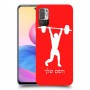 הרמת משקולות כיסוי מגן קשיח בעיצוב אישי עם השם שלך ל Xiaomi Redmi Note 10 5G יחידה אחת סקרין מובייל